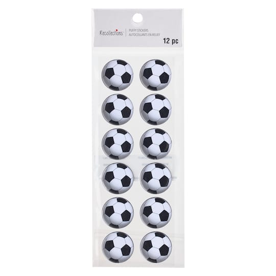 12 Pack: 12 ct. (144 total) Soccer Ball Repeats Stickers by Recollections™